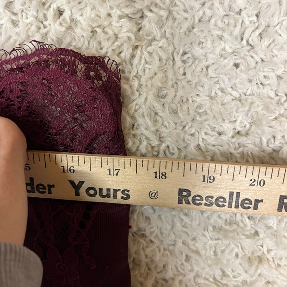 Lulus Cami Top Womens Medium Red Blouse Camisole Sleeveless Flowy Lace Trim - Picture 4 of 10